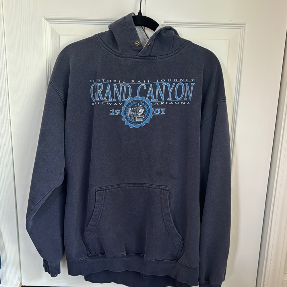 Grand Canyon Historic Rail Journey Hoodie - Charcoal